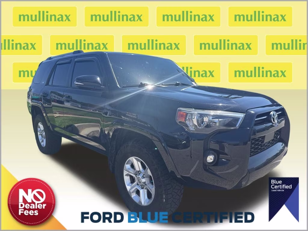 2021 Midnight Black Metallic Toyota 4Runner SR5 Premium 4X4 SUV