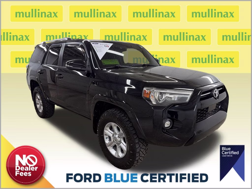 2021 Midnight Black Metallic Toyota 4Runner SR5 Premium 4X4 SUV