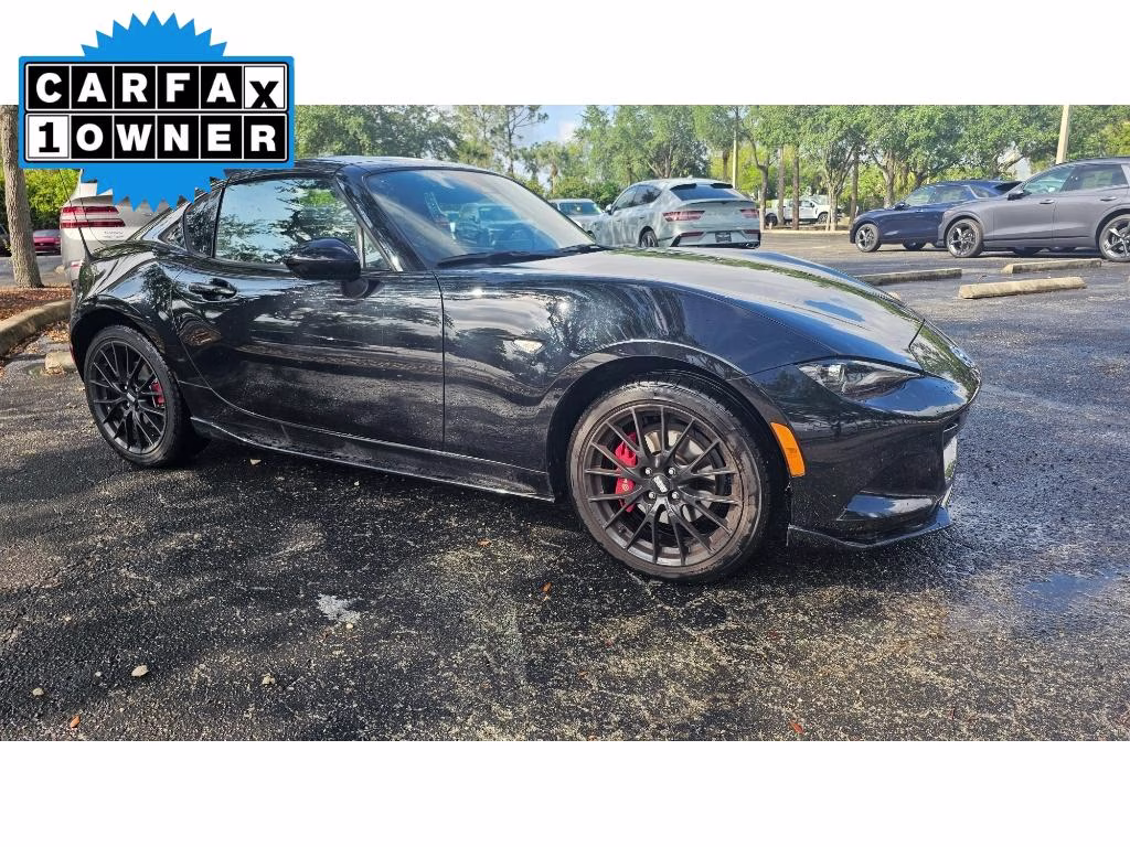 2024 Jet Black Mica Mazda MX-5 Miata RF Club RWD Convertible