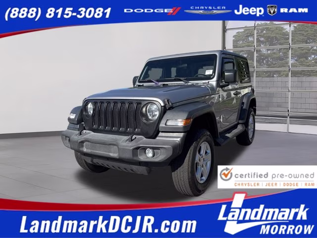 2018 Billet Silver Metallic Clearcoat Jeep Wrangler Sport 4X4 Convertible