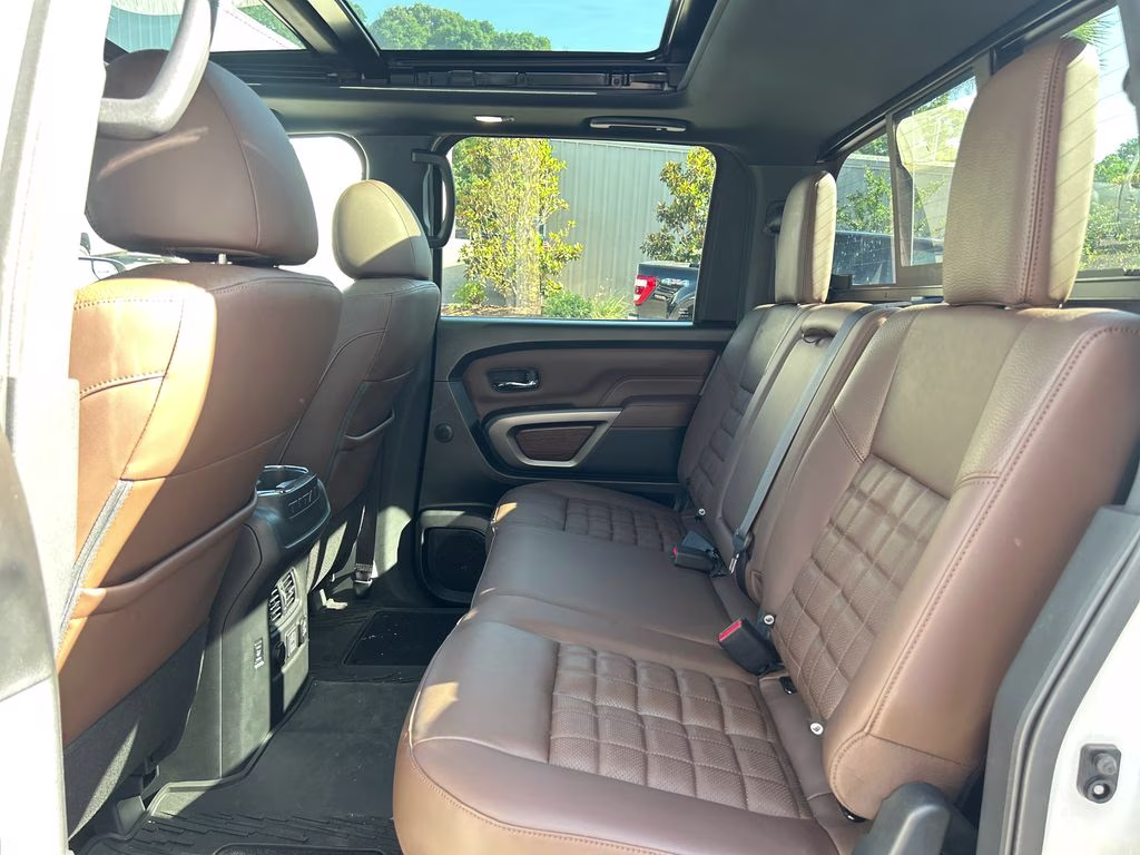 2024 Pearl White Tricoat Nissan Titan Platinum Reserve 4X4 Truck