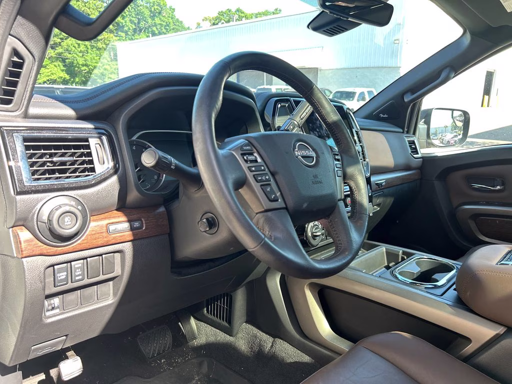 2024 Pearl White Tricoat Nissan Titan Platinum Reserve 4X4 Truck