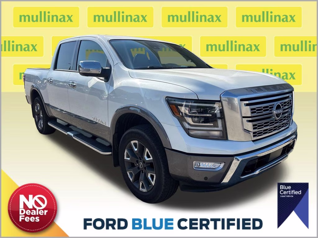 2024 Pearl White Tricoat Nissan Titan Platinum Reserve 4X4 Truck