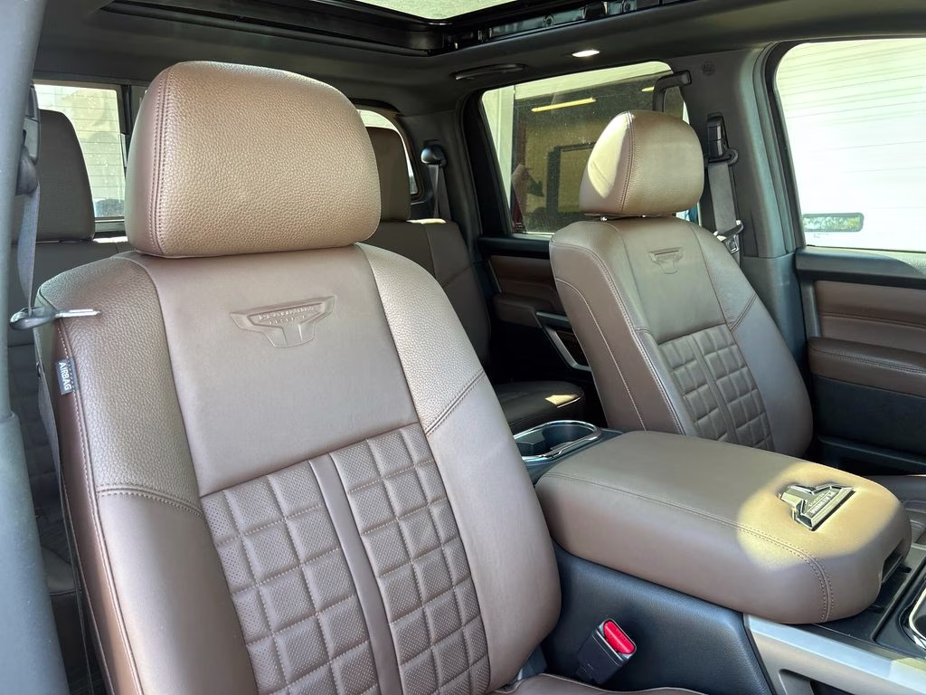 2024 Pearl White Tricoat Nissan Titan Platinum Reserve 4X4 Truck