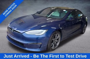2021 Blue Tesla Model S Plaid AWD Hatchback