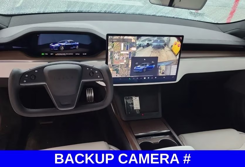 2021 Blue Tesla Model S Plaid AWD Hatchback