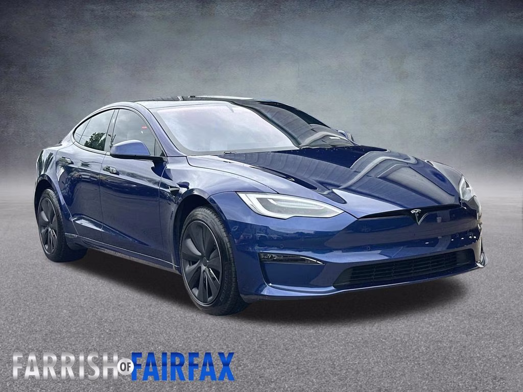 2021 Deep Blue Metallic Tesla Model S Plaid AWD Hatchback