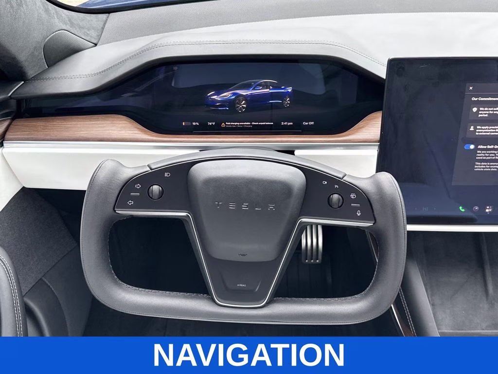 2021 Deep Blue Metallic Tesla Model S Plaid AWD Hatchback