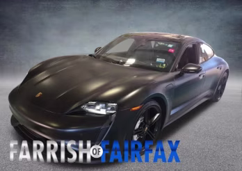 2022 Black Porsche Taycan Base RWD Sedan