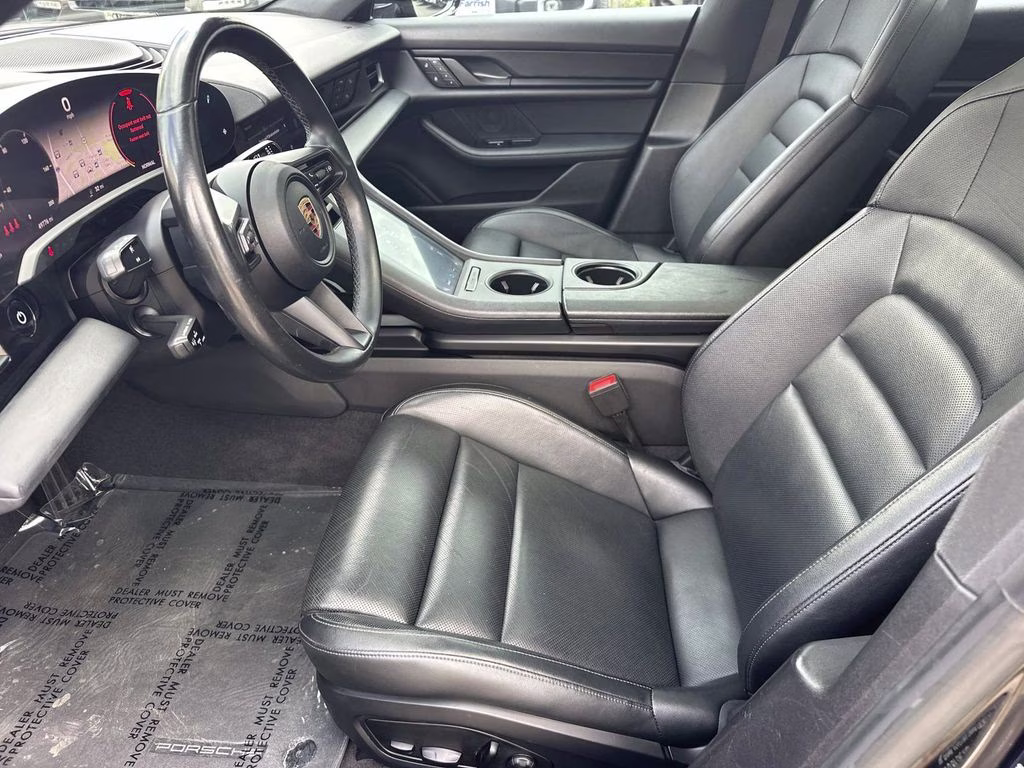2022 Jet Black Metallic Porsche Taycan Base RWD Sedan