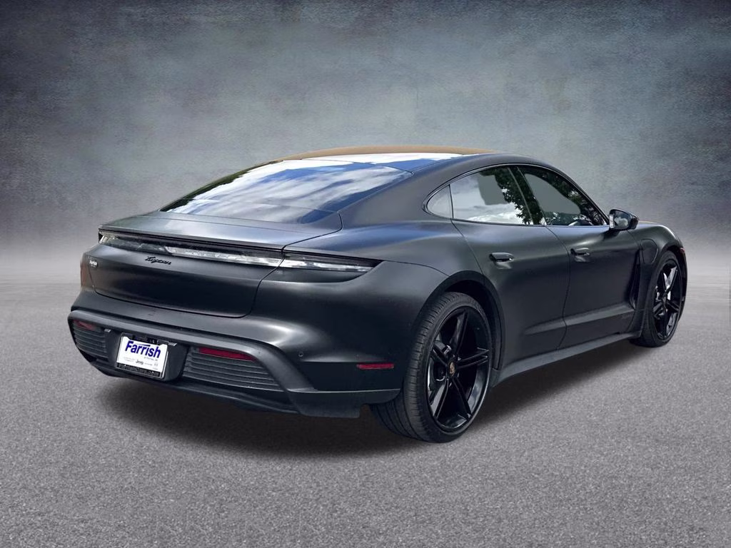 2022 Jet Black Metallic Porsche Taycan Base RWD Sedan