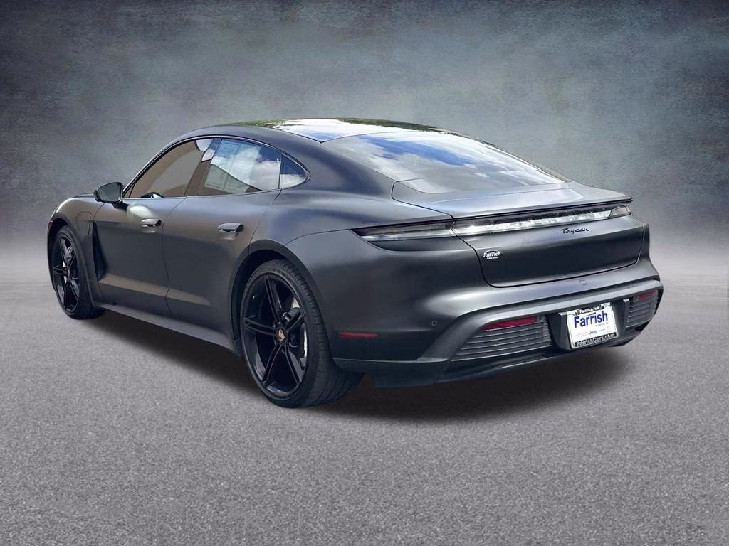 2022 Jet Black Metallic Porsche Taycan Base RWD Sedan