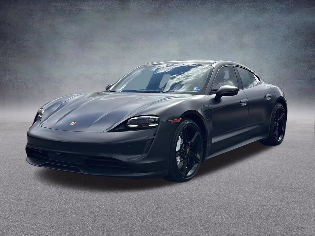 2022 Jet Black Metallic Porsche Taycan Base RWD Sedan