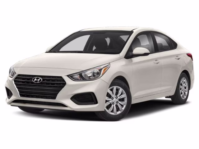 2019 Frost White Hyundai Accent SE FWD Sedan