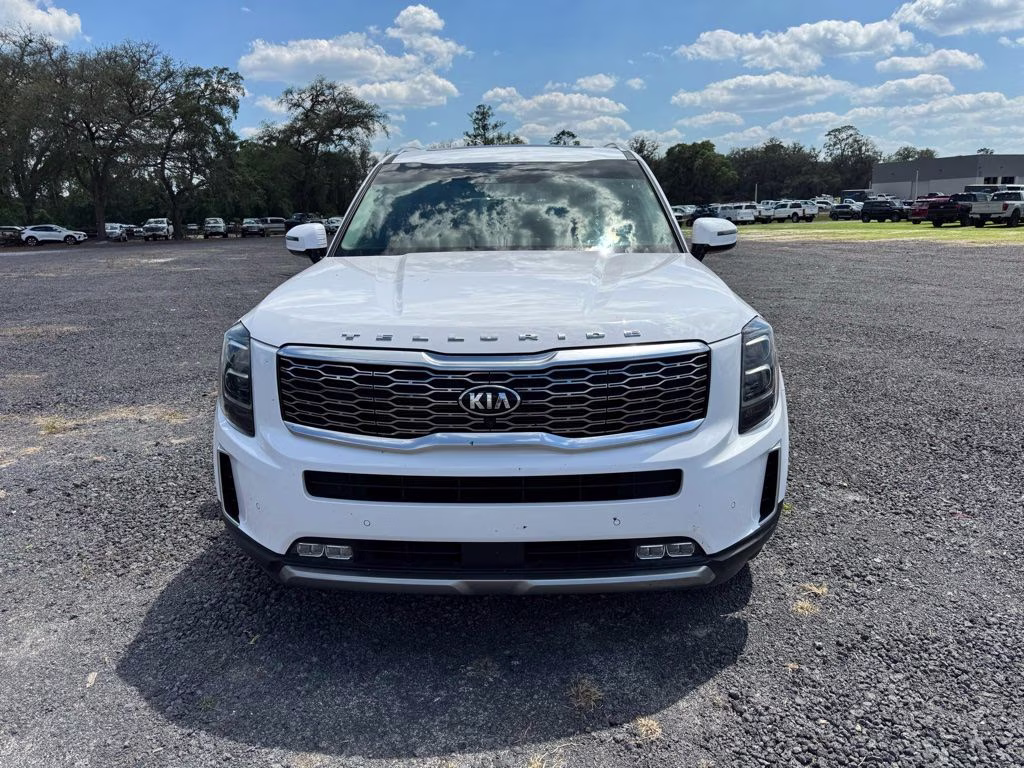 2021 Glacial White Pearl Kia Telluride SX FWD SUV