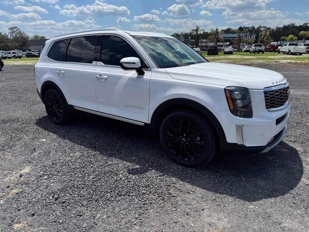 2021 Glacial White Pearl Kia Telluride SX FWD SUV