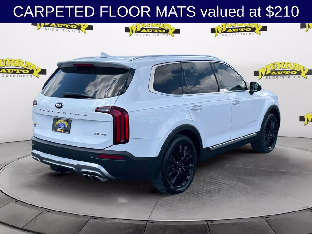 2021 Glacial White Pearl Kia Telluride SX FWD SUV