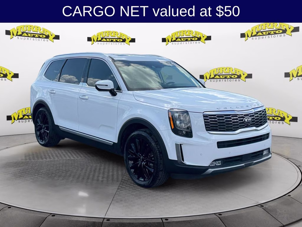 2021 Glacial White Pearl Kia Telluride SX FWD SUV