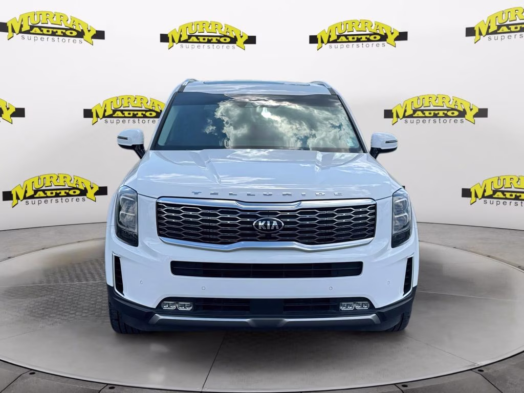 2021 Glacial White Pearl Kia Telluride SX FWD SUV