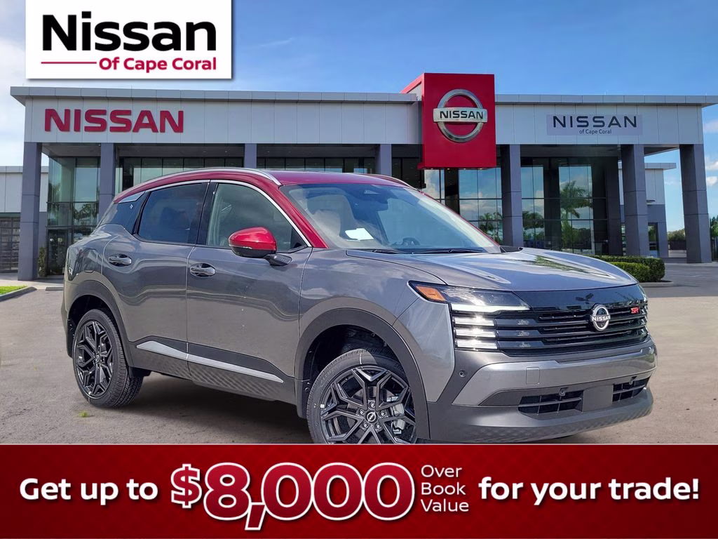 2026 Gun Metallic/Scarlet Ember Tintcoat Nissan Kicks SR FWD SUV