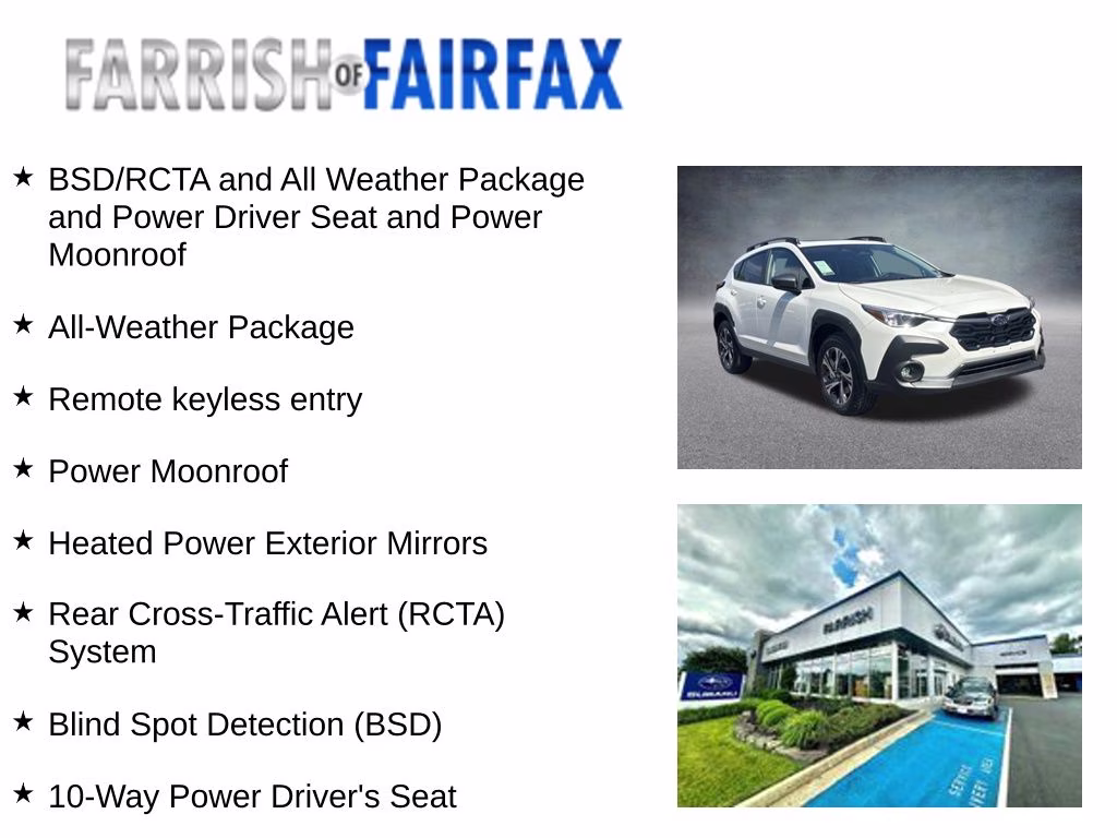 2026 Crystal White Pearl Subaru Crosstrek Premium AWD SUV