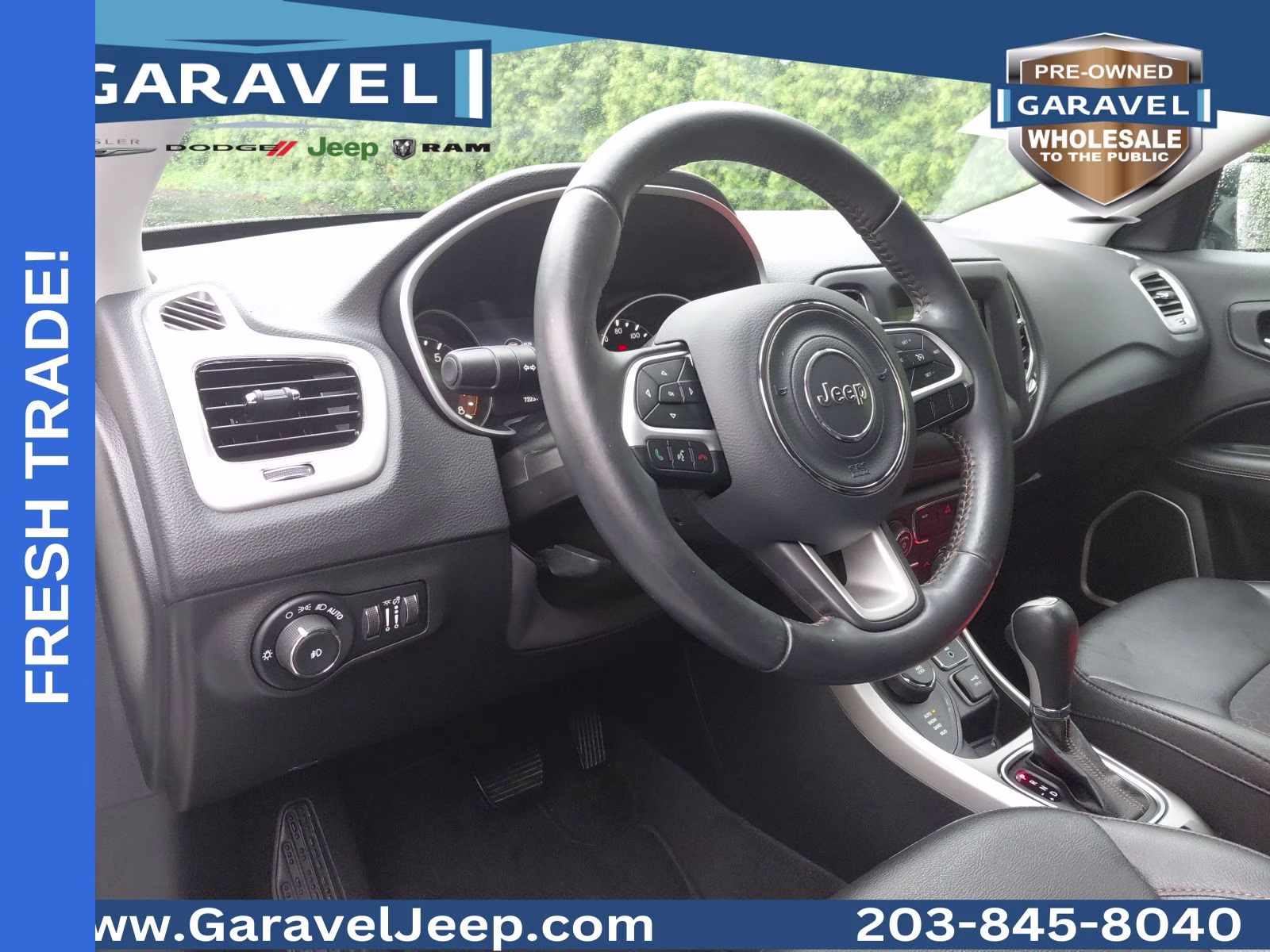 2019 White Clearcoat Jeep Compass Latitude 4X4 SUV