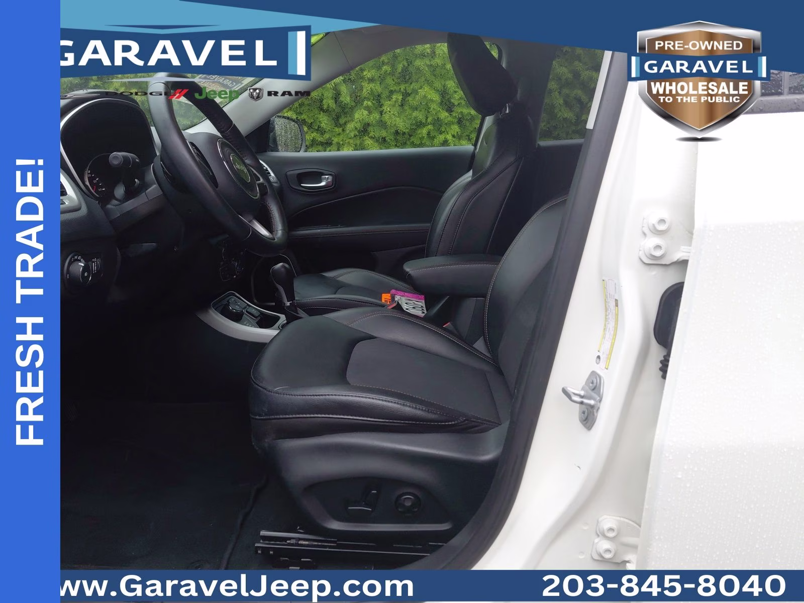 2019 White Clearcoat Jeep Compass Latitude 4X4 SUV