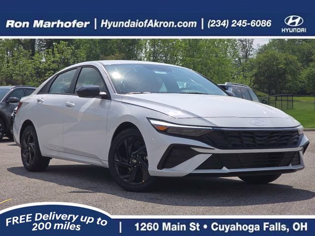 2026 Serenity White Pearl Hyundai Elantra SEL Sport FWD Sedan