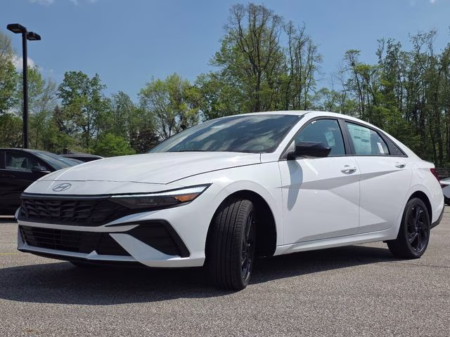 2026 Serenity White Pearl Hyundai Elantra SEL Sport FWD Sedan