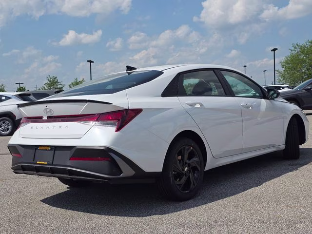 2026 Serenity White Pearl Hyundai Elantra SEL Sport FWD Sedan