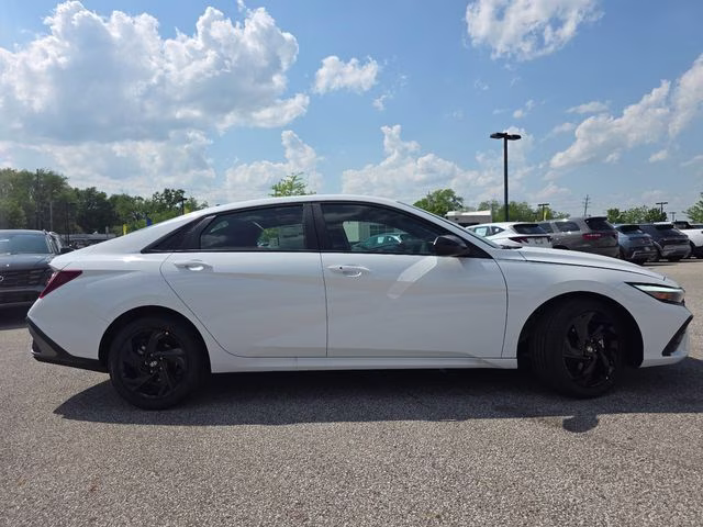 2026 Serenity White Pearl Hyundai Elantra SEL Sport FWD Sedan