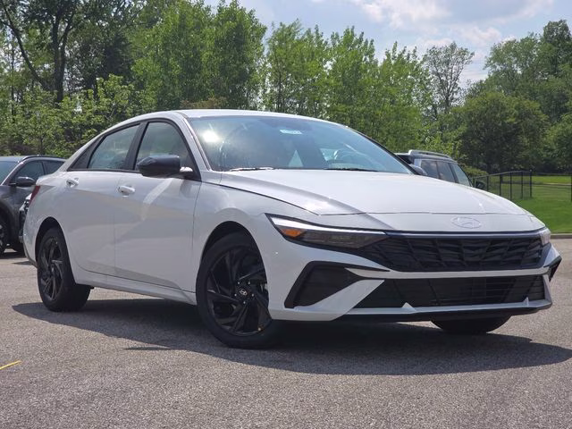 2026 Serenity White Pearl Hyundai Elantra SEL Sport FWD Sedan