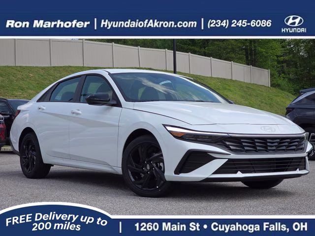 2026 Serenity White Pearl Hyundai Elantra SEL Sport FWD Sedan