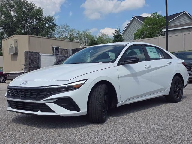 2026 Serenity White Pearl Hyundai Elantra SEL Sport FWD Sedan