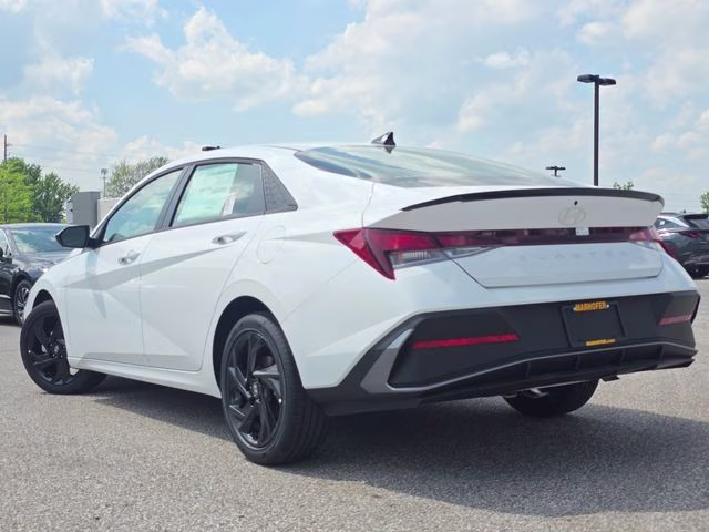 2026 Serenity White Pearl Hyundai Elantra SEL Sport FWD Sedan