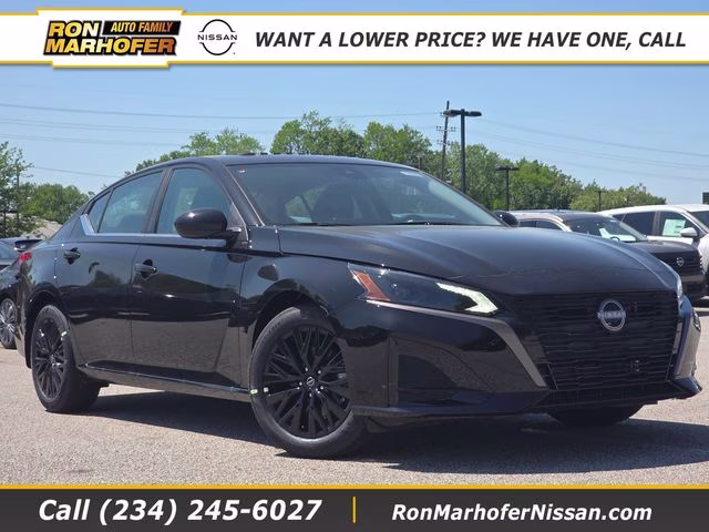 2026 Super Black Clearcoat Nissan Altima 2.5 SV FWD Sedan