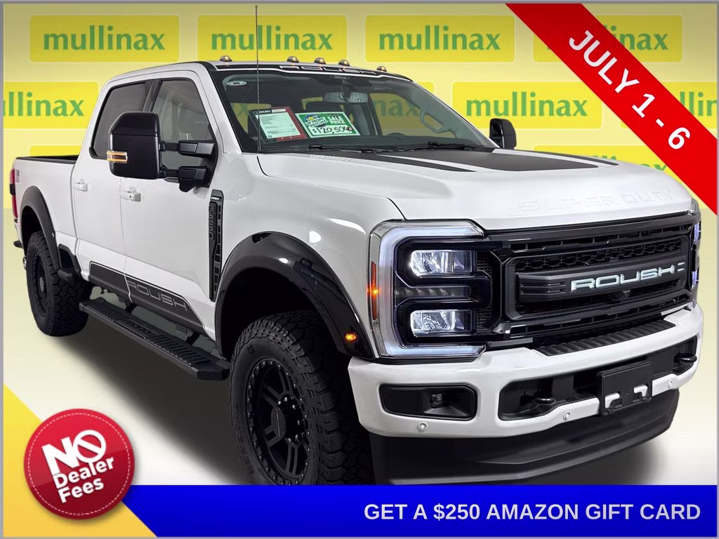 2026 Star White Metallic Tri-Coat Ford Super Duty F-250 SRW ROUSH 4X4 Truck
