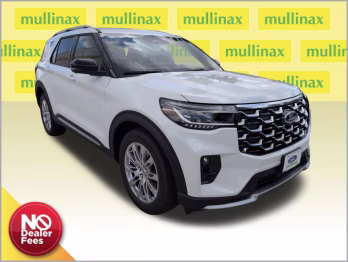 2026 White Metallic Ford Explorer Platinum RWD SUV