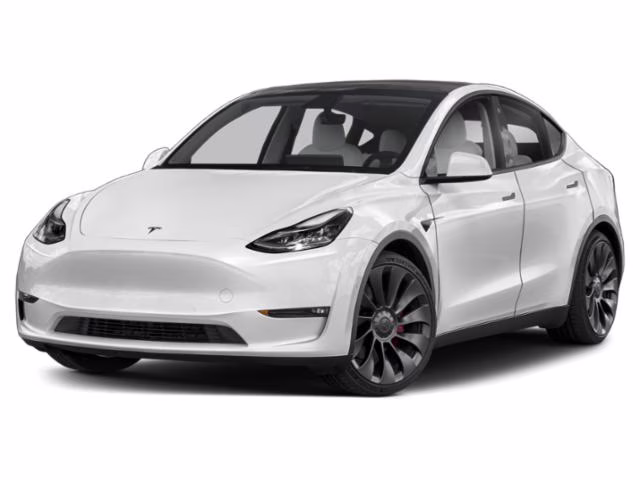 2023 White Tesla Model Y Long Range AWD SUV