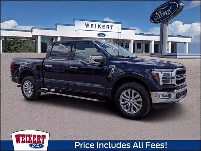 2024 Blue Metallic Ford F-150 Lariat 4X4 Truck