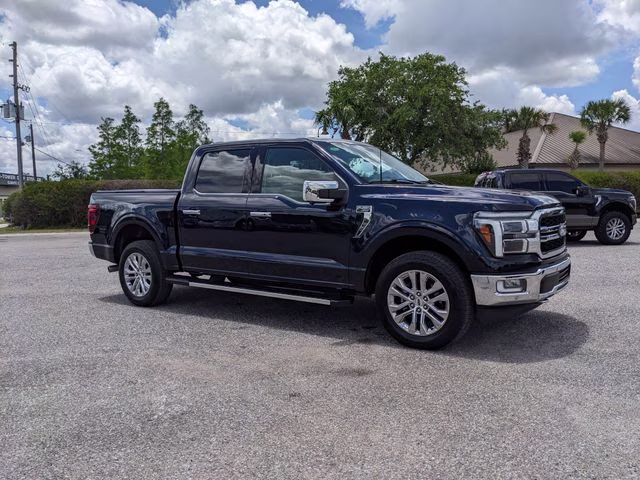 2024 Blue Metallic Ford F-150 Lariat 4X4 Truck