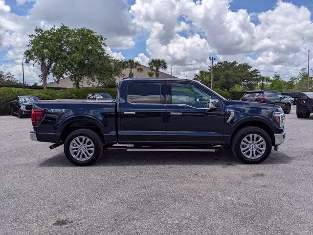 2024 Blue Metallic Ford F-150 Lariat 4X4 Truck