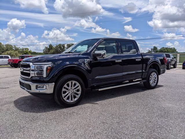2024 Blue Metallic Ford F-150 Lariat 4X4 Truck