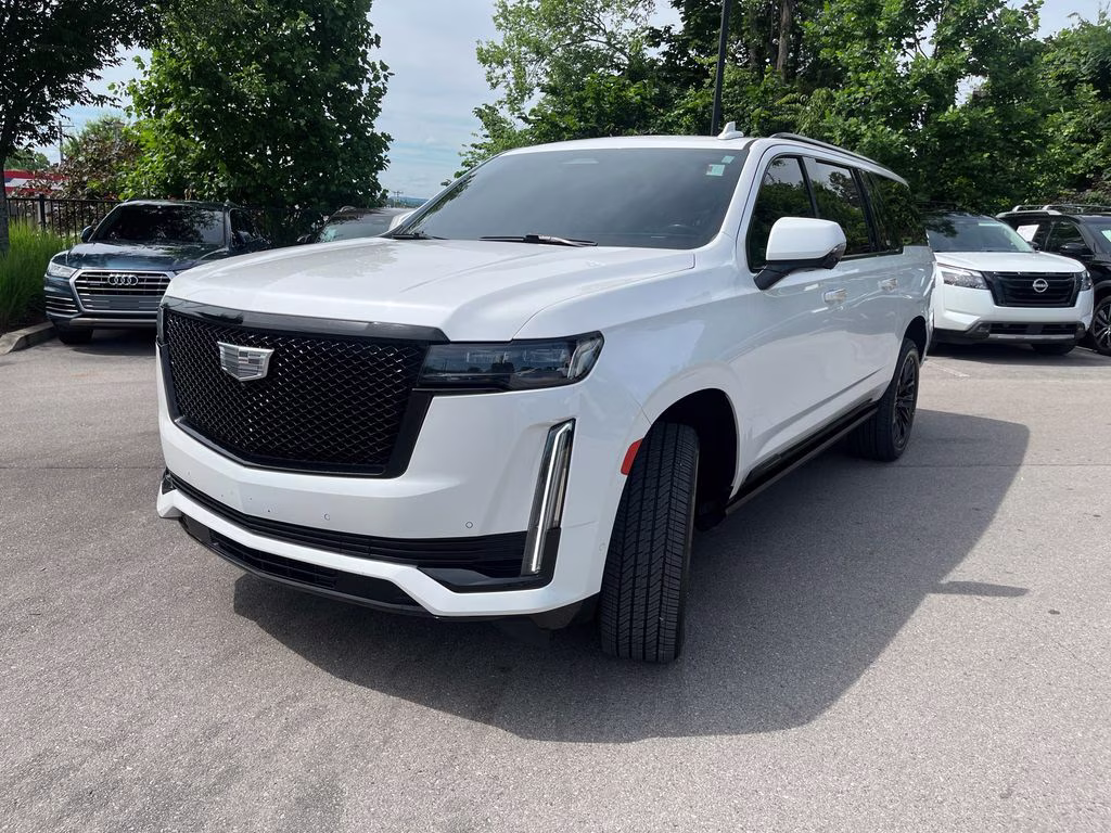 2021 Crystal White Tricoat Cadillac Escalade ESV Sport 4X4 SUV