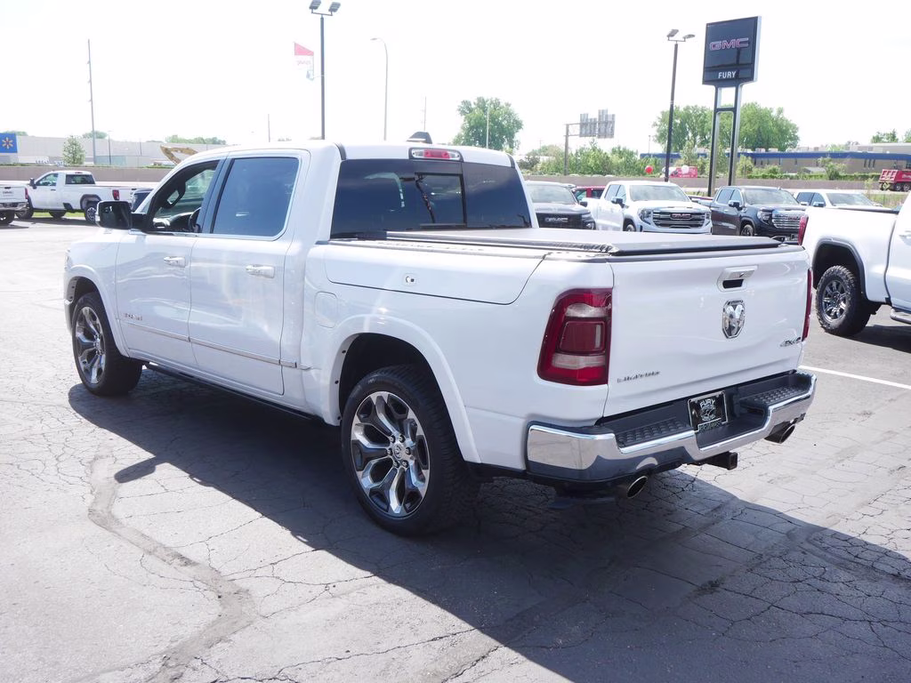 2020 Ivory White Tri-Coat Pearlcoat Ram 1500 Limited 4X4 Truck