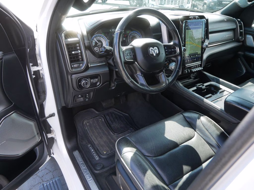 2020 Ivory White Tri-Coat Pearlcoat Ram 1500 Limited 4X4 Truck