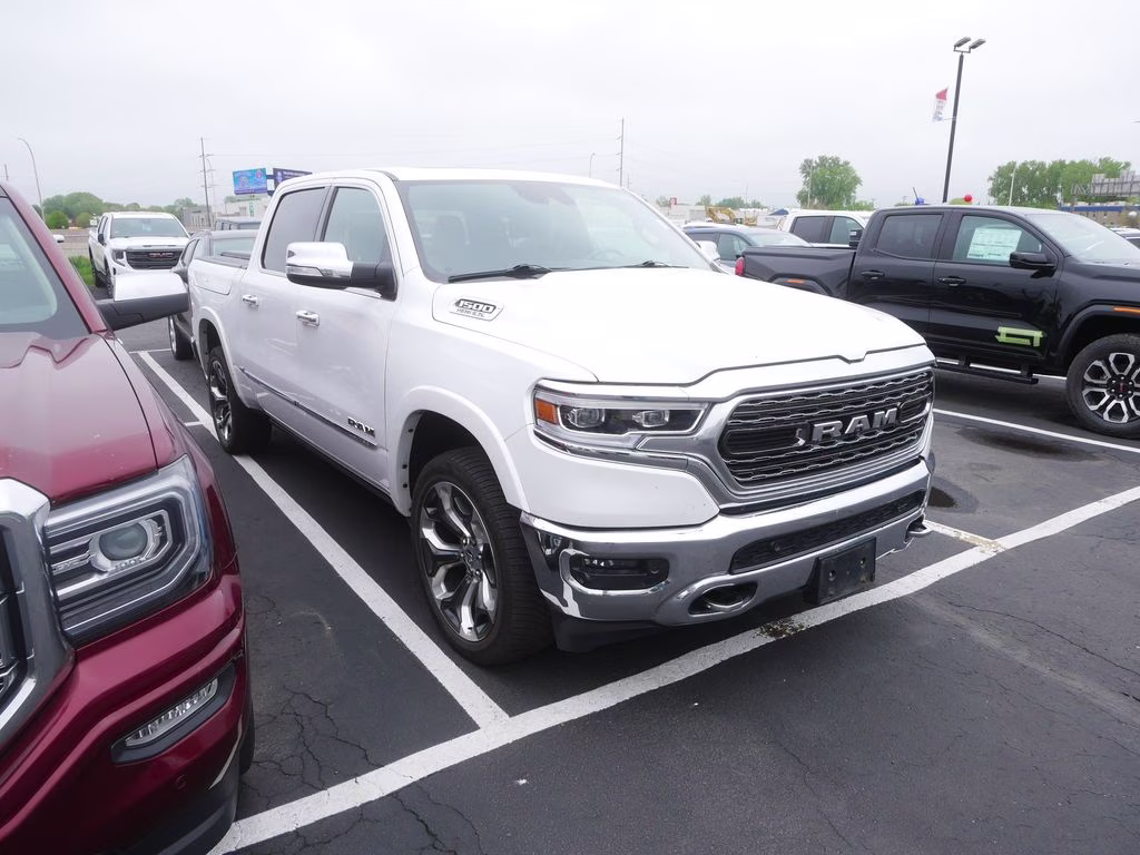2020 Ivory White Tri-Coat Pearlcoat Ram 1500 Limited 4X4 Truck