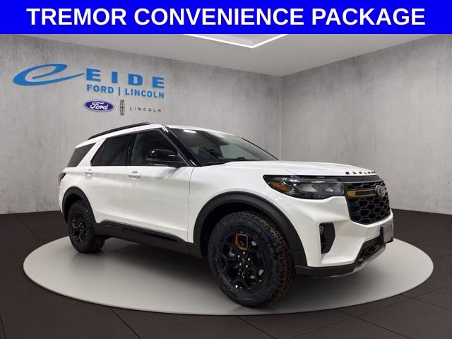 2026 Star White Metallic Tri-Coat Ford Explorer Tremor 4X4 SUV