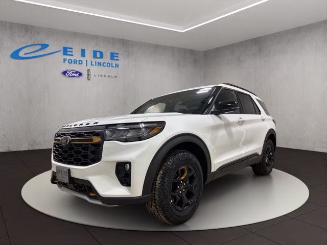 2026 Star White Metallic Tri-Coat Ford Explorer Tremor 4X4 SUV