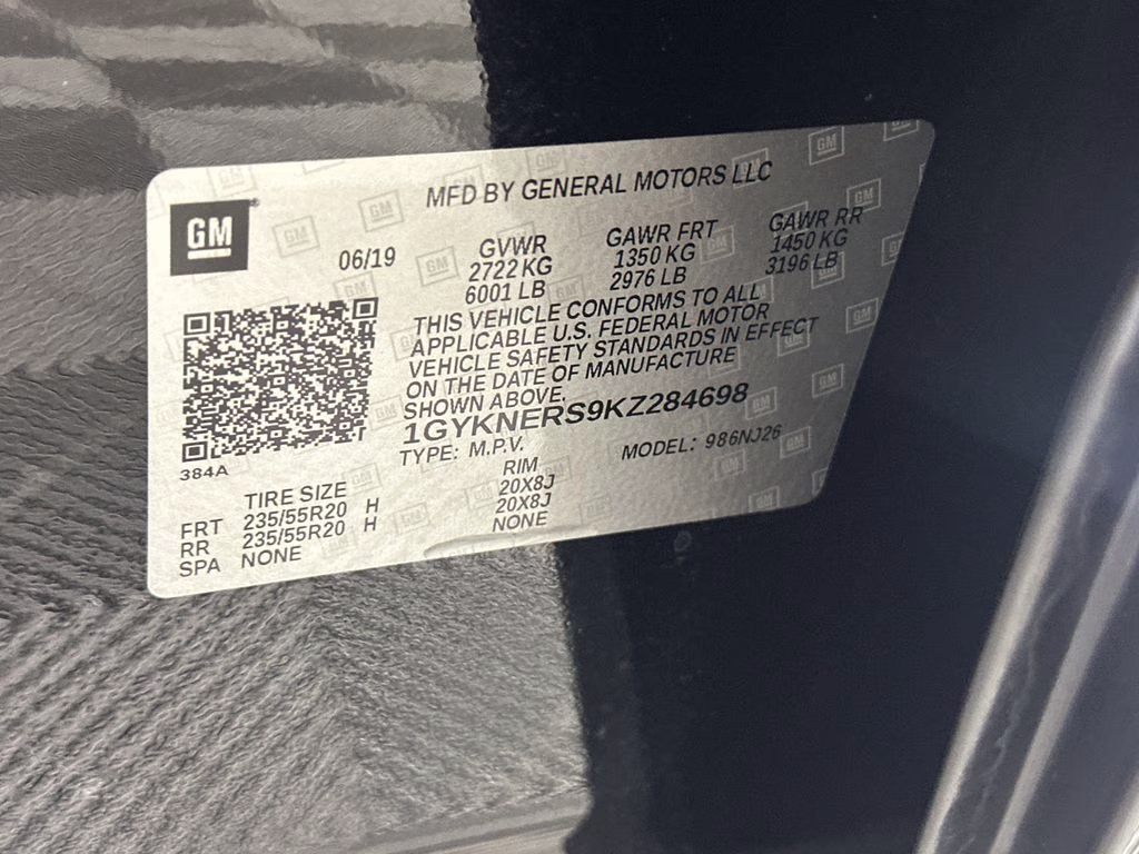 2019 Stellar Black Metallic Cadillac XT5 Premium Luxury FWD SUV